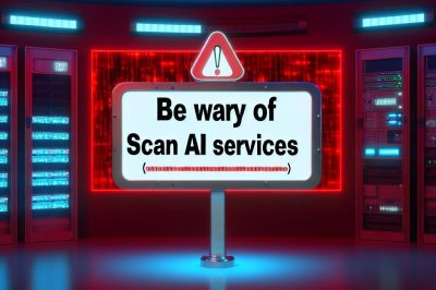 Be ware of Scan AI services